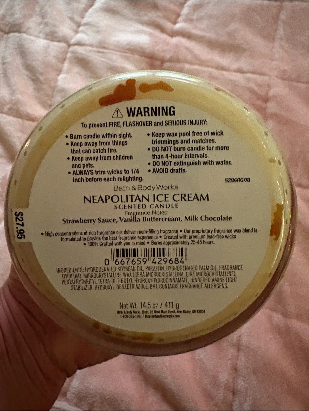 Bath & Body Works fragrant neapolitan